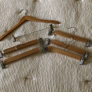 Wooden Pants/Skirt Hangers with Clips +